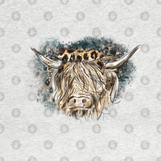 Highland Cow by HJstudioDesigns